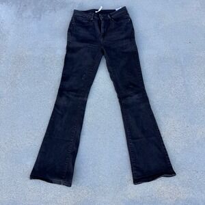 Levi's 725 High Rise Bootcut Jeans Black Denim Women 28x32